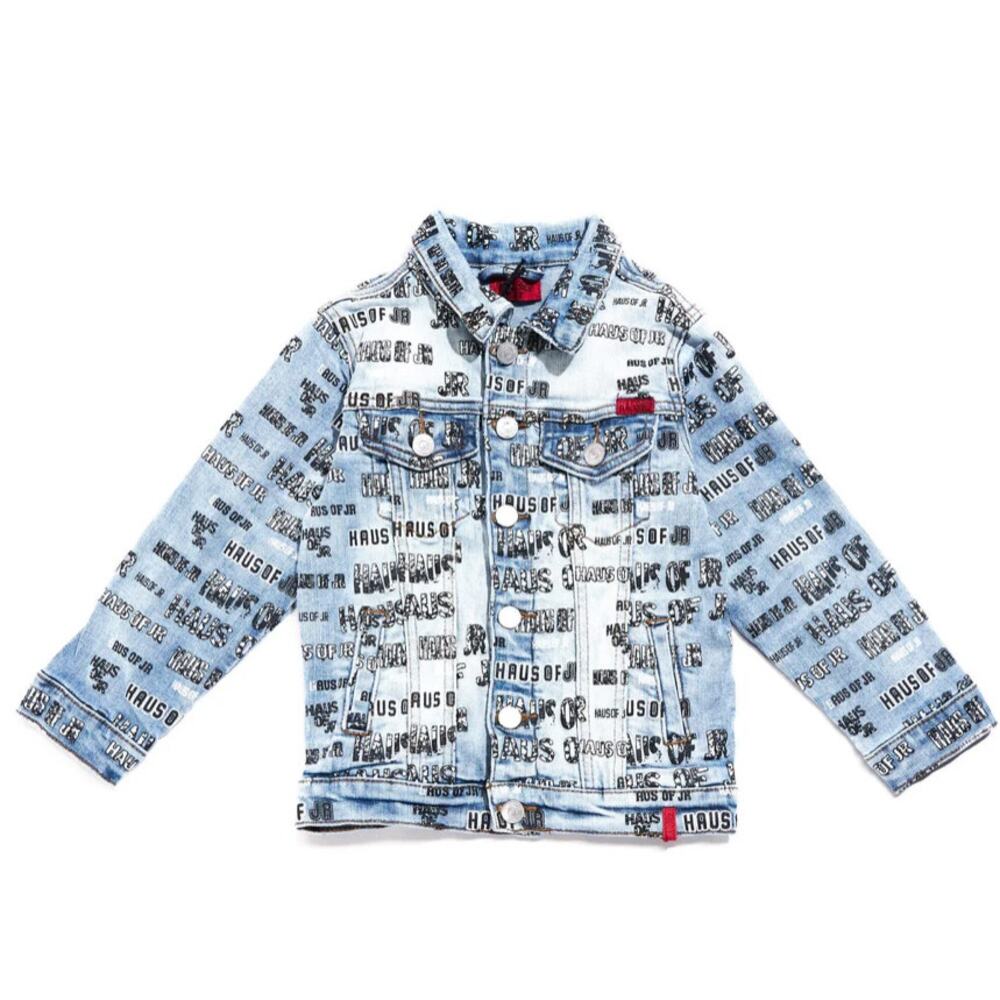 MSRP $74 Haus Logo Denim Jacket Size 2T Boys or Unisex | SAME DAY SHIP
